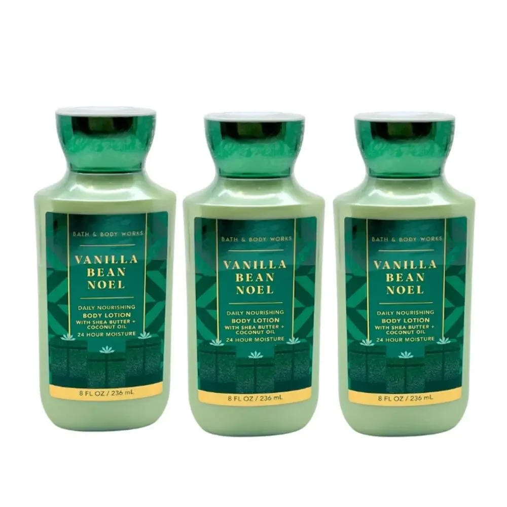 Bath & Body Works VANILLA BEAN NOEL Body Lotion Pack of 3 (2023 Edition) - Picture 2 of 4